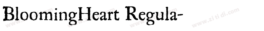 BloomingHeart Regula字体转换